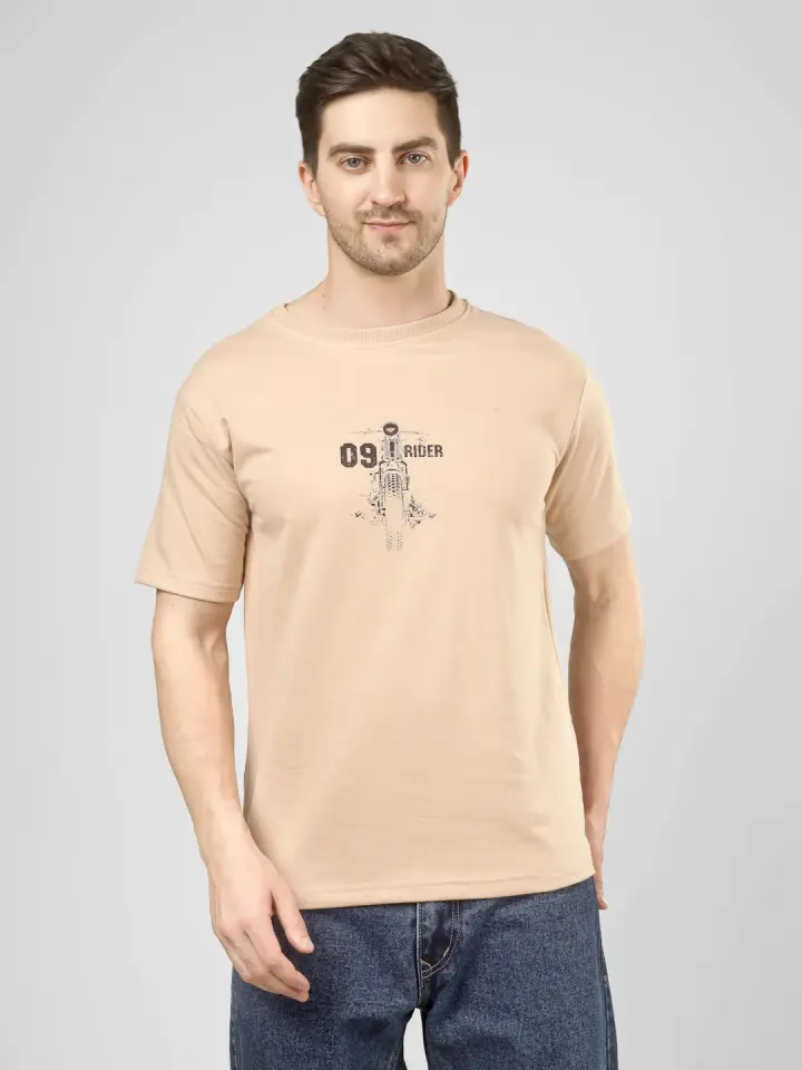 Dirt Rider French Terry T-Shirt in Sand, view 3