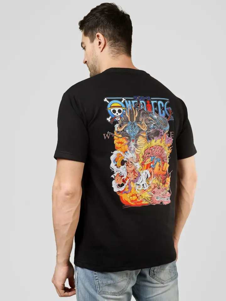 One Piece French Terry T-Shirt in Black, view 3