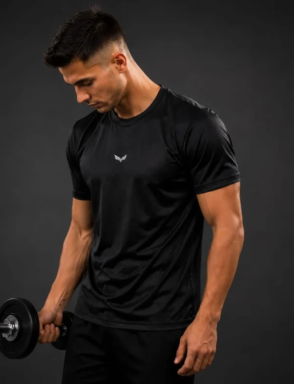 Premium Performance Gym T-Shirt – Black
